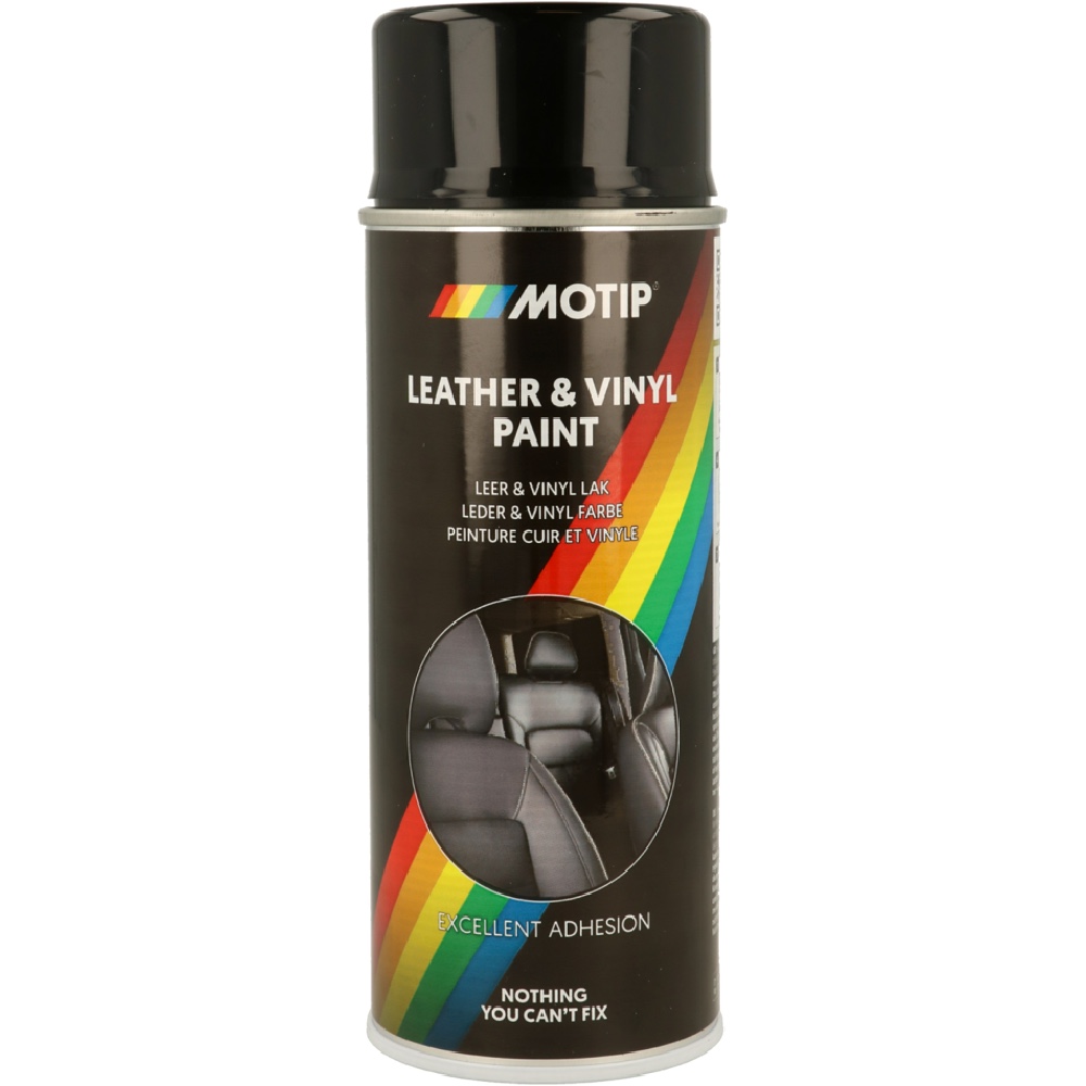 MOTIP LeatherVinyl Spray 400ml Czarny Lakier do renowacji vinylu i skory Hurtownia Sklep Tarnow MOTIP Leather&Vinyl Spray 400ml Czarny Lakier do renowacji vinylu i skóry