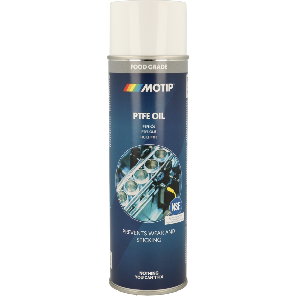 MOTIP Olej spozywczy PTFE spray 500ml NSF Hurtownia Sklep Tarnow MOTIP Olej spożywczy PTFE spray 500ml NSF dopuszczony do kontaktu z żywnością