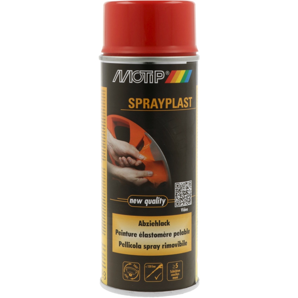MOTIP SPRAYPLAST Czerwony polpolysk 400 ml Guma w sprayu Hurtownia Sklep Tarnow MOTIP SPRAYPLAST Czerwony półpołysk 400 ml Guma w sprayu