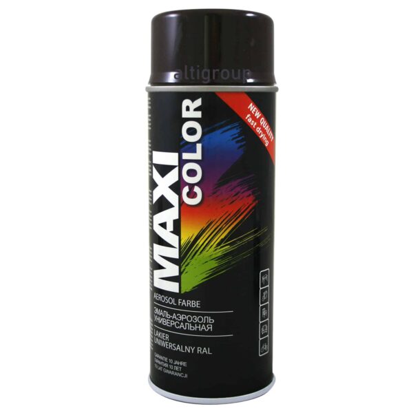 Lakier RAL 9005 czarny połysk 400 ml w sprayu MAXI COLOR