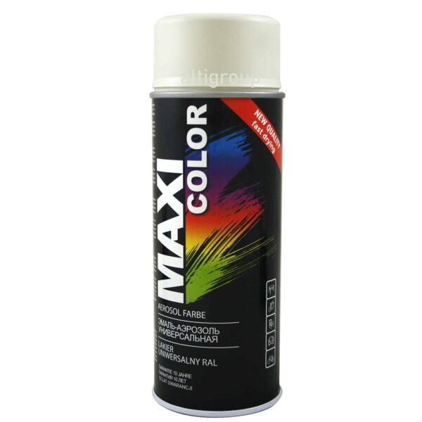 MOTIP MAXI COLOR RAL 9010 – Lakier nitrocelulozowy, biały połysk 400 ml