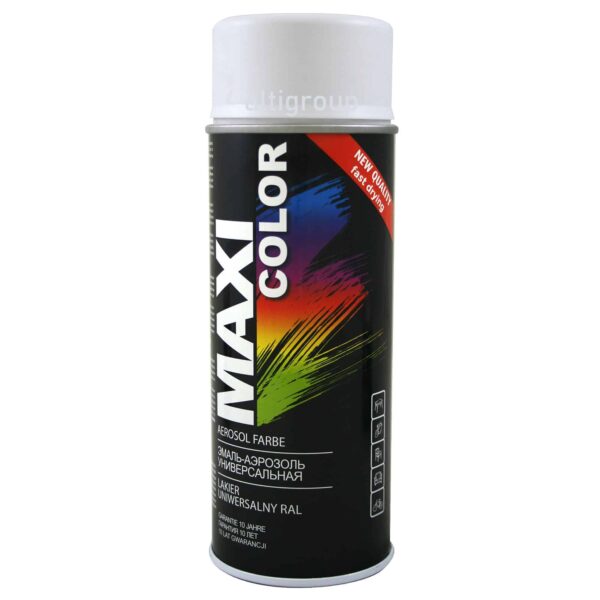 MOTIP MAXI COLOR RAL 9016 - Lakier nitrocelulozowy, satyna 400 ml