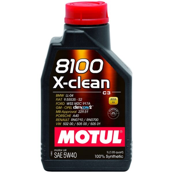 Motul 8100 5W40 X-CLEAN C3 1L Olej silnikowy syntetyczny