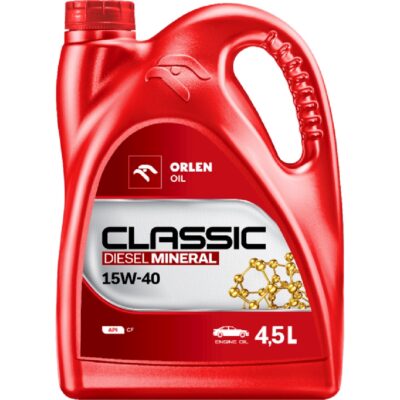 ORLEN OIL Classic Mineral DIESEL 15W40 4,5L Olej mineralny do silników wysokoprężnych
