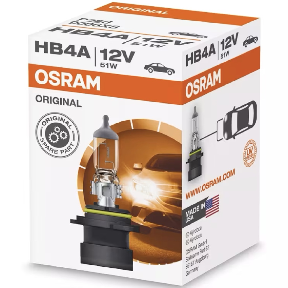OSRAM Zarowka halogenowa HB4A 12V 51W P22d Hurtownia Sklep Tarnow OSRAM Żarówka halogenowa HB4A 12V 51W P22d