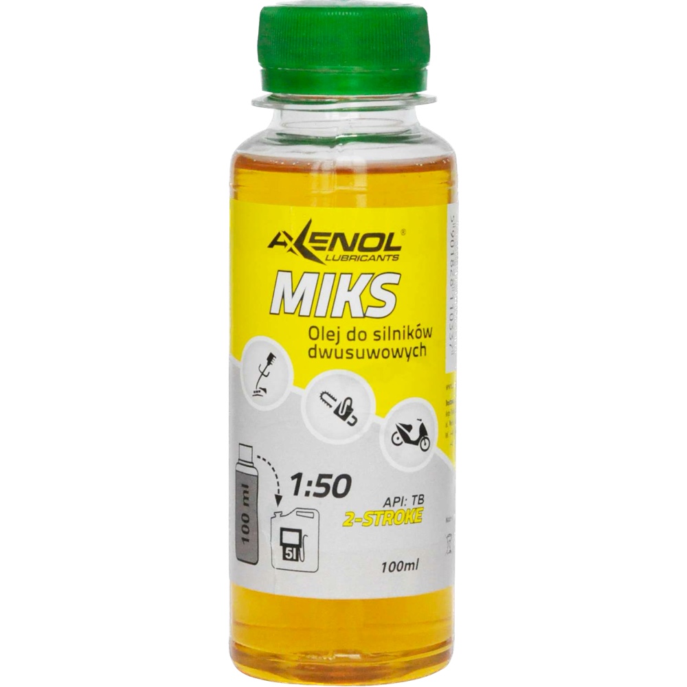 Olej do mieszanki paliwowej Axenol Moto 2T 100 ml Miks Mix Mixol hurtownia sklep Tarnow Axenol Miks Moto 2T 100 ml. Olej do mieszanki paliwa silników dwusuwowych 1:50