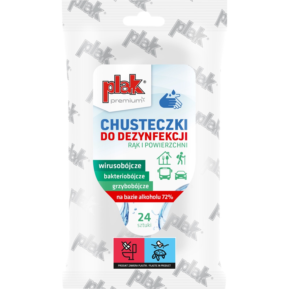 PLAK Nawilzane sciereczki do dezynfekcji rak i powierzchni Hurtownia Sklep Tarnow PLAK Nawilżane ściereczki do dezynfekcji rąk i powierzchni