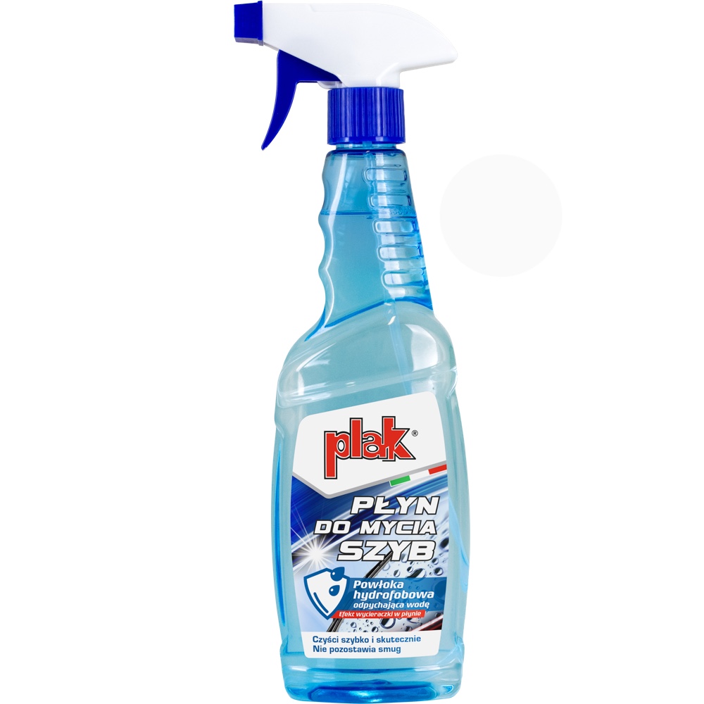 PLAK Plyn do mycia szyb plus powloka hydrofobowa 550ml Hurtownia Sklep Tarnow PLAK Płyn do mycia szyb + powłoka hydrofobowa 550ml