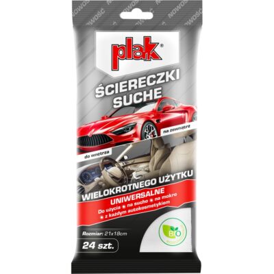 PLAK Uniwersalne suche ściereczki wielokrotnego użytku 24 szt.