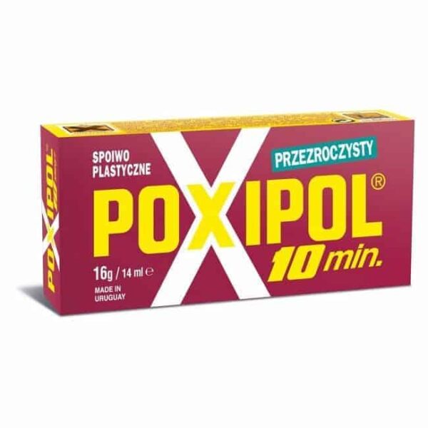 POXIPOL Dwuskładnikowy klej epoksydowy przezroczysty 16 g 14 ml