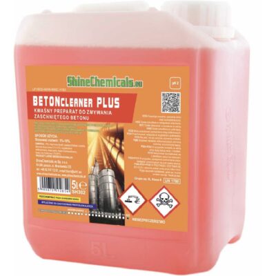 SHINE CHEMICALS Beton Cleaner Plus 5L Silny preparat do zmywania zaschniętego betonu