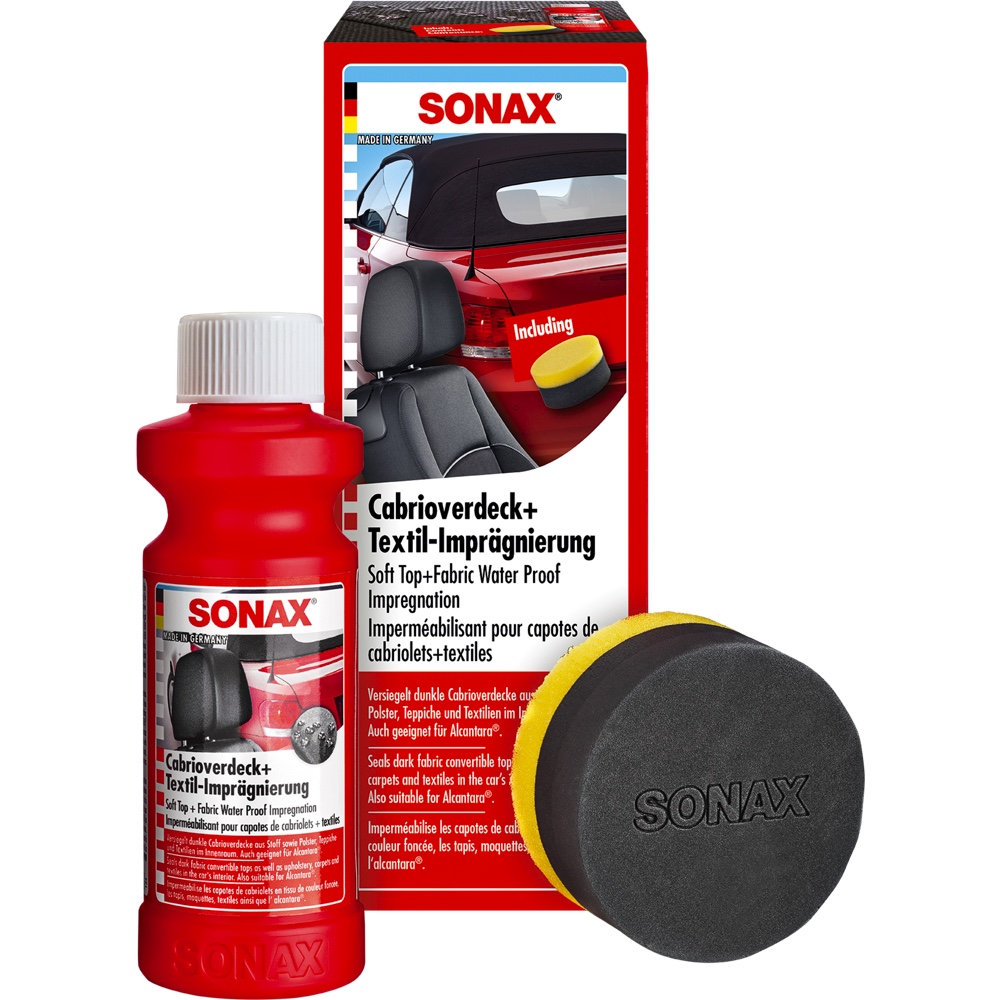SONAX Impregnat do dachow i tapicerki w kabrioletach 250ml Hurtownia Sklep Tarnow SONAX Impregnat do dachów i tapicerki w kabrioletach 250ml