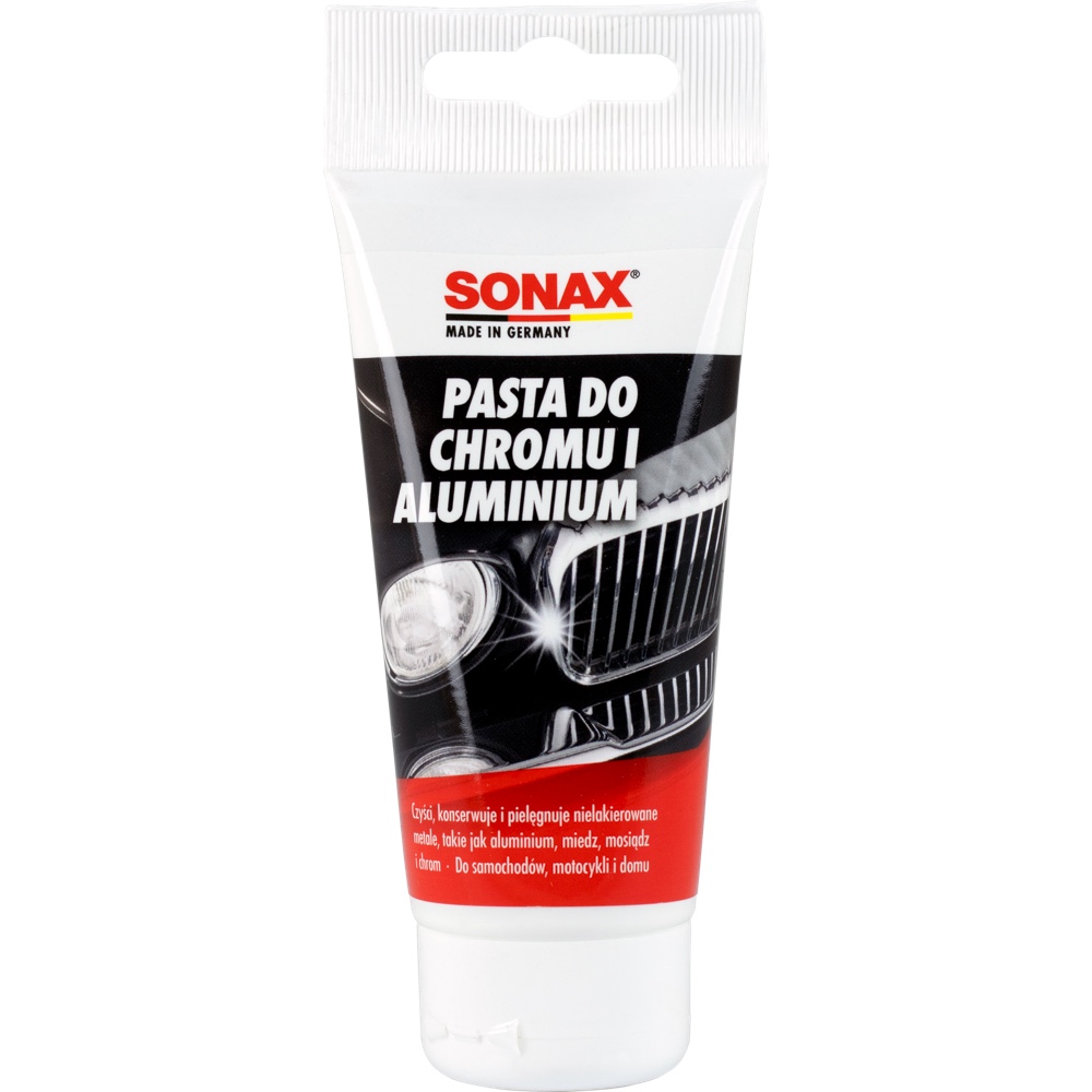 SONAX Pasta lekkoscierna do chromu i aluminium 75ml Hurtownia Sklep Tarnow SONAX Pasta polerska do chromu i aluminium 75 ml