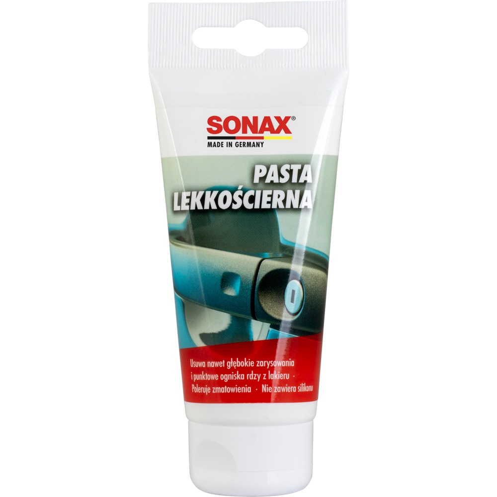 SONAX Pasta lekkoscierna do usuwania rys z lakieru 75ml Hurtownia Sklep Tarnow SONAX Pasta lekkościerna do usuwania rys z lakieru 75 ml