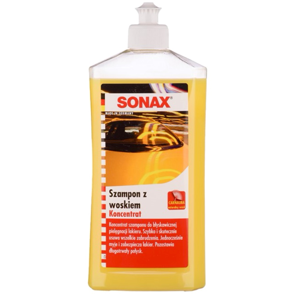 SONAX Szampon z woskiem koncentrat 500 ml Hurtownia Sklep Tarnow SONAX Szampon z woskiem koncentrat 500 ml