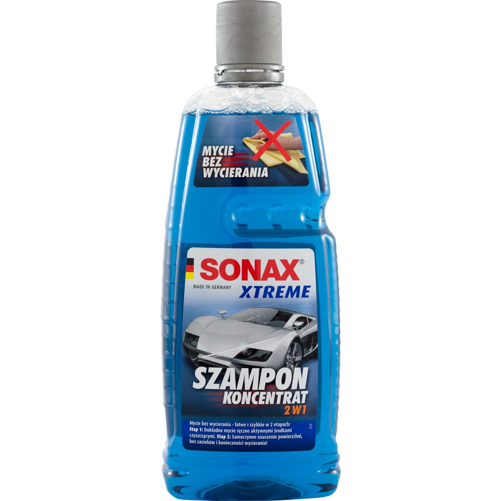 SONAX XTREME Szampon samochodowy koncentrat 2w1 1L Hurtownia Sklep Tarnow SONAX XTREME Szampon samochodowy koncentrat 2w1 1L