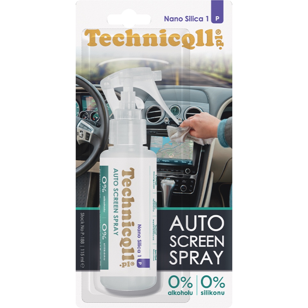 TECHNICQLL Auto Screen Spray 125ml Plyn do mycia wyswietlaczy Hurtownia Sklep Tarnow TECHNICQLL Auto Screen Spray 125ml Płyn do mycia wyświetlaczy