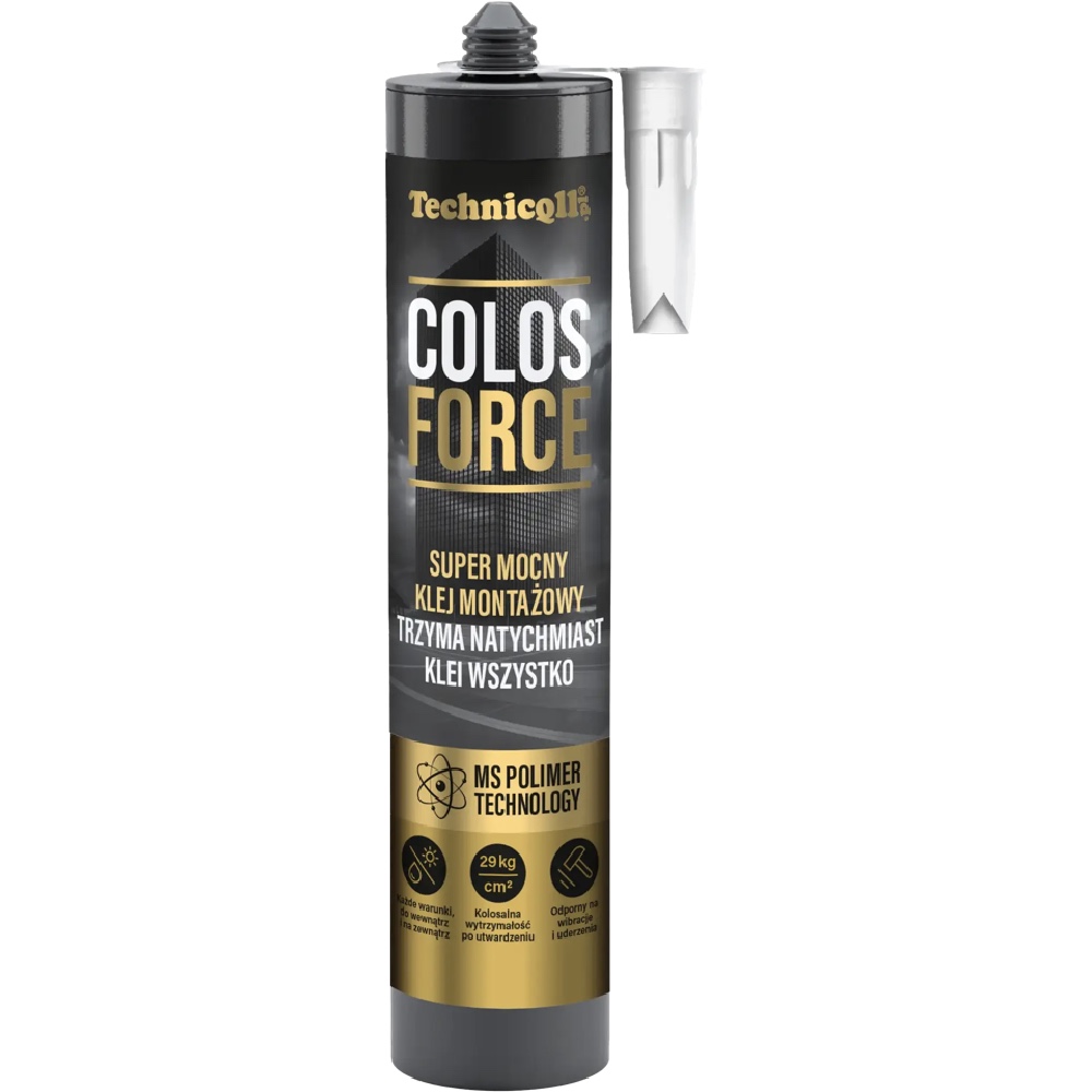 TECHNICQLL Colos Force 290ml Klej montazowy MS POLIMER Hurtownia Sklep Tarnow TECHNICQLL Colos Force 290ml Klej montażowy MS POLIMER