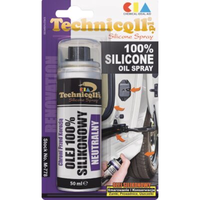 TECHNICQLL Olej silikonowy 100% w sprayu 50ml
