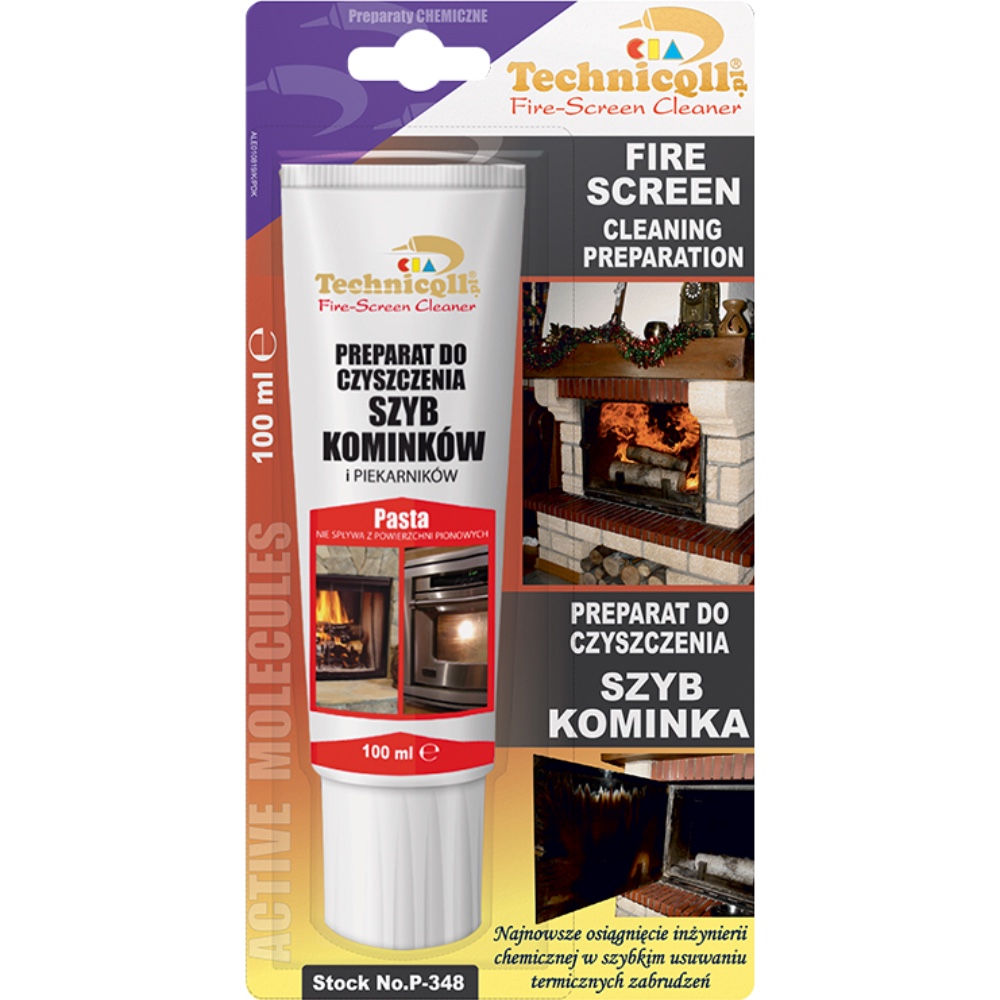 TECHNICQLL Preparat do czyszczenia szyb kominka 100 ml Hurtownia Sklep Tarnow TECHNICQLL Preparat do czyszczenia szyb kominka 100 ml