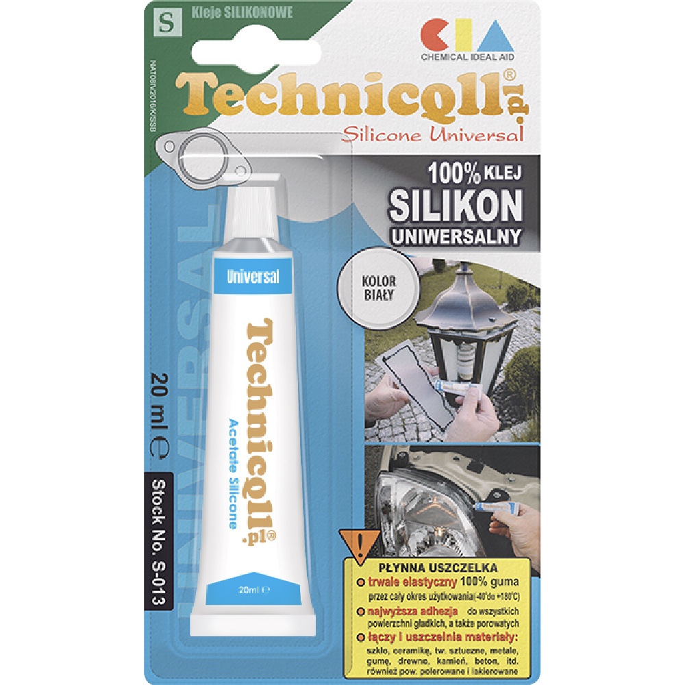 TECHNICQLL Silikon uniwersalny bialy 20ml tubka Hurtownia Sklep Tarnow TECHNICQLL Silikon uniwersalny biały 20ml tubka