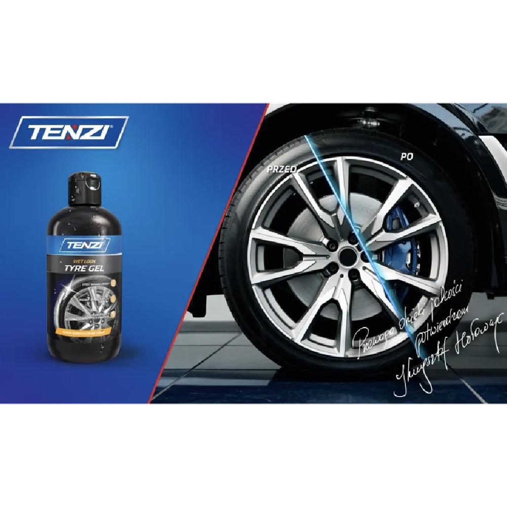 TENZI Tyre Gel 250ml Zel do zabezpieczania nablyszczania gumy Hurtownia Sklep Tarnow TENZI Tyre Gel 250ml Żel do konserwacji i nabłyszczania opon - obrazek 3