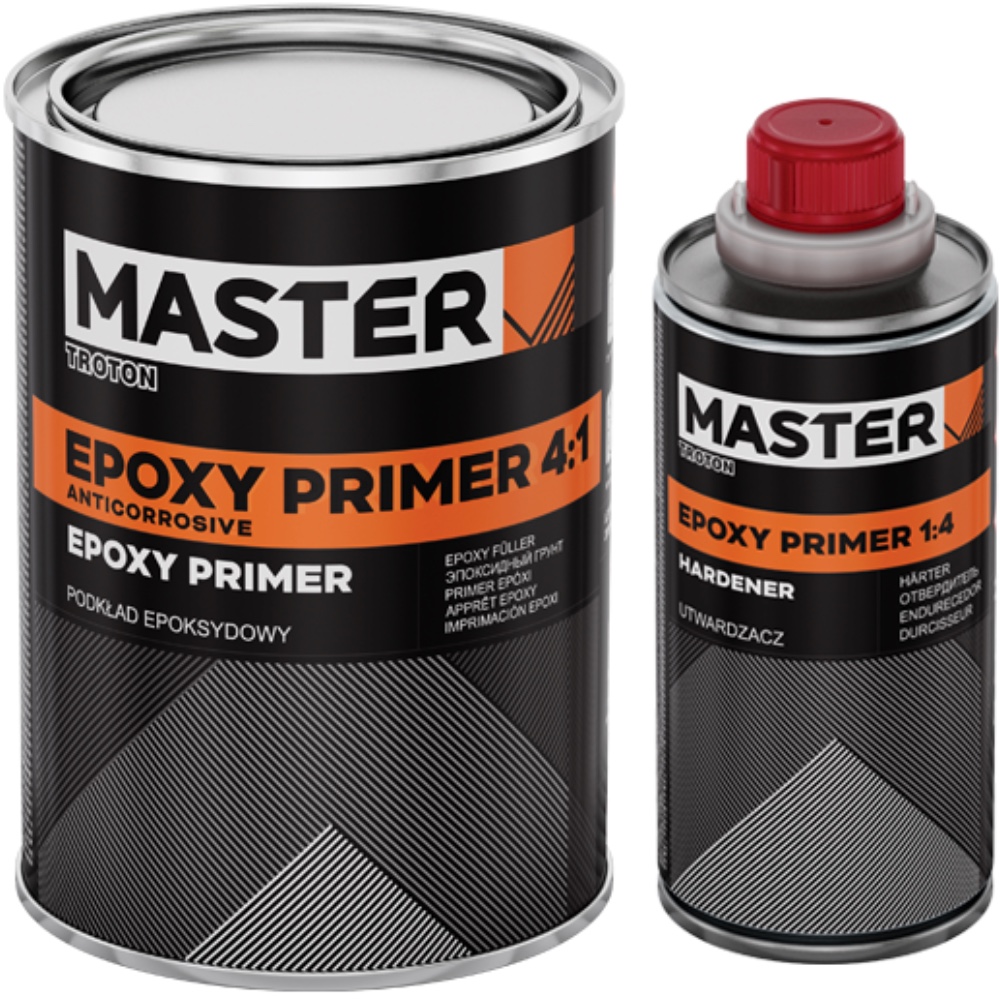 TROTON Master Podklad Epoksydowy antykorozyjny szary 4 1 08L plus utwardzacz 02L Hurtownia Sklep Tarnow TROTON Master Podkład Epoksydowy antykorozyjny szary 4:1 0,8L + utwardzacz 0,2L