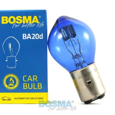 BOSMA 12V 35/35W BA20d Niebieska żarówka samochodowa