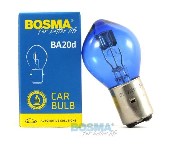 BOSMA 12V 35/35W BA20d Niebieska żarówka samochodowa