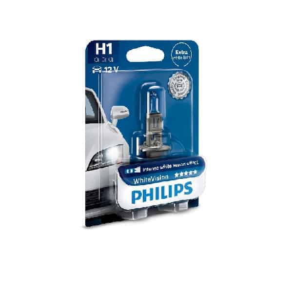 Żarówka PHILIPS H1 12V 55W WHITE VIS zestaw 2 szt