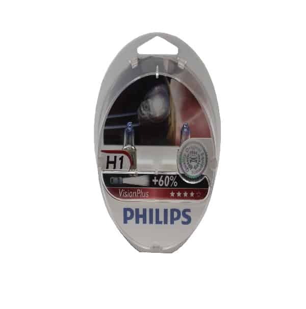 Żarówka PHILIPS H1 55W VisionPlus zestaw 2 szt