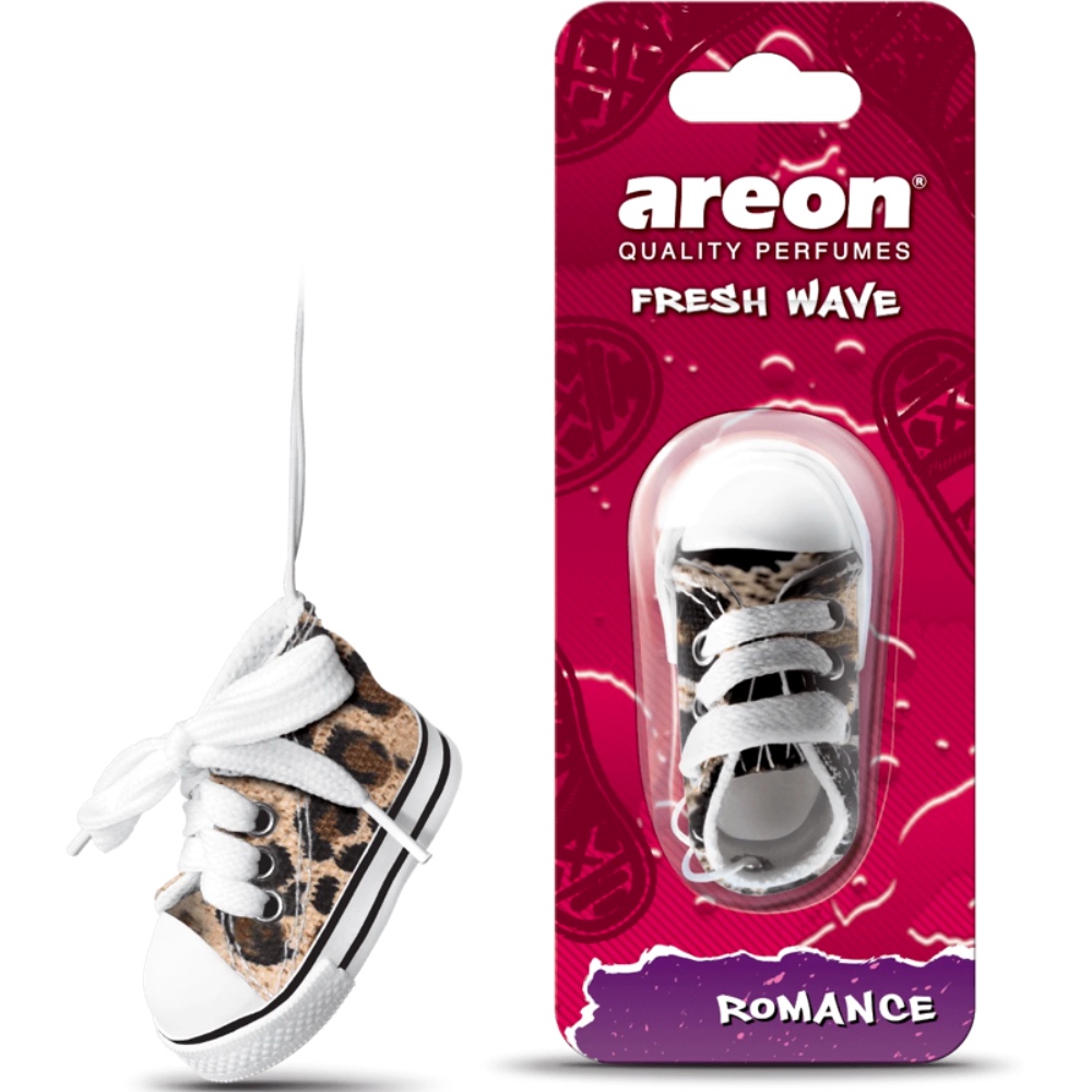 Zawieszka zapachowa AREON FRESH WAVE Bucik Romance Hurtownia Sklep Tarnow Zapach AREON FRESH WAVE Bucik Romance