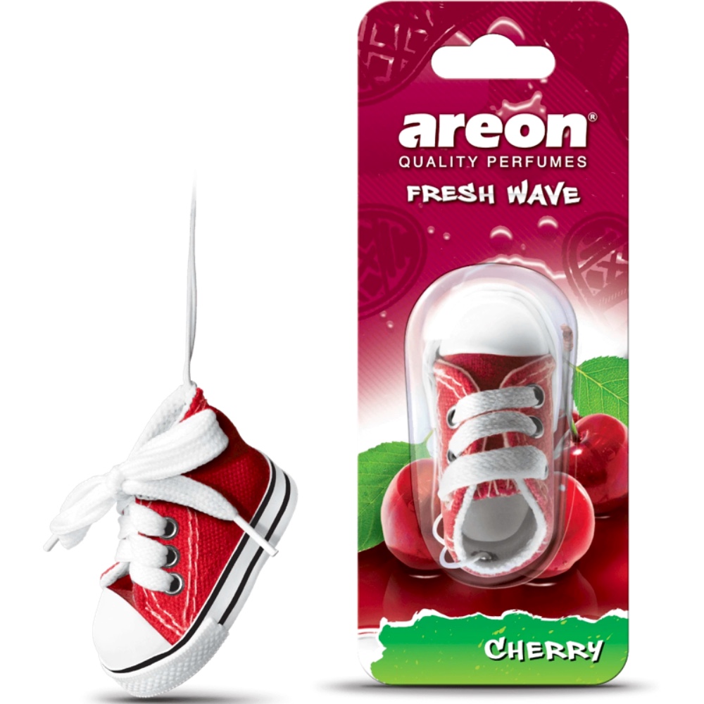 Zawieszka zapachowa AREON FRESH WAVE Bucik wisnia Hurtownia Sklep Tarnow Zapach AREON FRESH WAVE Bucik Cherry