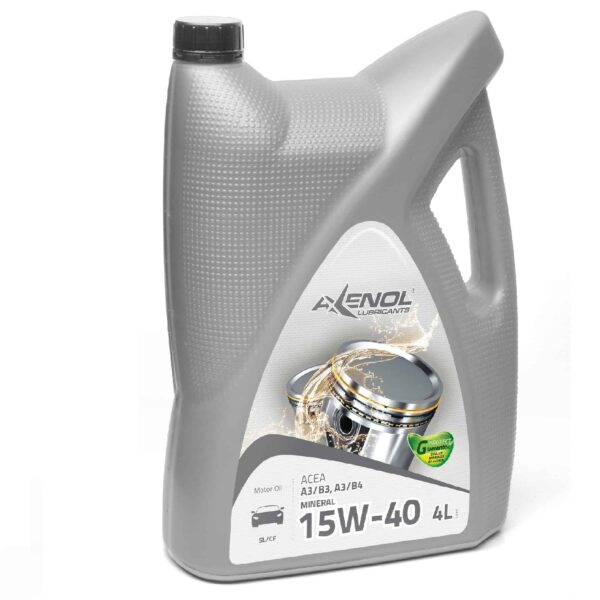 Axenol 15W40 4 L Olej mineralny do silników benzynowych oraz Diesla