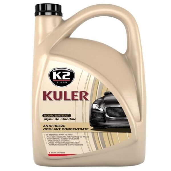K2 KULER – Płyn do chłodnic KONCENTRAT czerwony 5L
