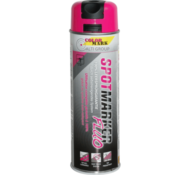 motip color mark lakier spotmarker fluo pink 500ml Alti Group e1565594115790 Spotmarker FLUO Różowy Lakier Fluorescencyjny w sprayu 500 ml