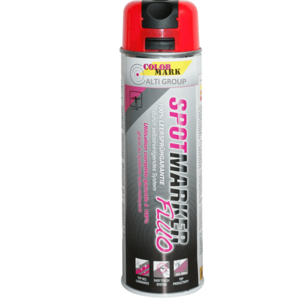 Spotmarker FLUO Czerwony Lakier Fluorescencyjny w sprayu 500 ml