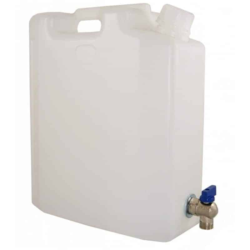 pojemnik na wode 10l bialy kran dolny 1 wysoki Pojemnik na wodę z zaworem 10L