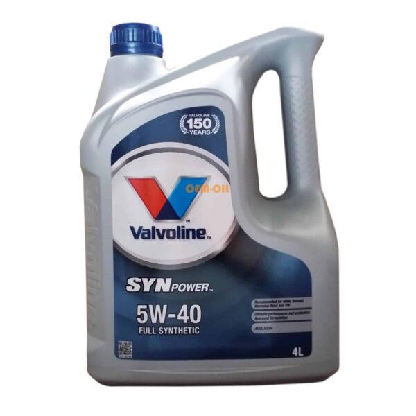 VALVOLINE SynPower 5W40 4 L Olej silnikowy syntetyczny