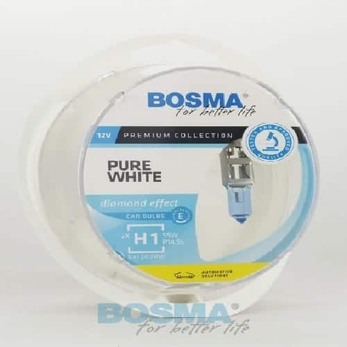 BOSMA 12V H1 55W PURE WHITE